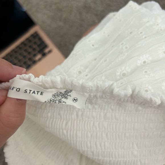 Altar'd State White Eyelet Ruffle Skirt - Picture 2 of 2